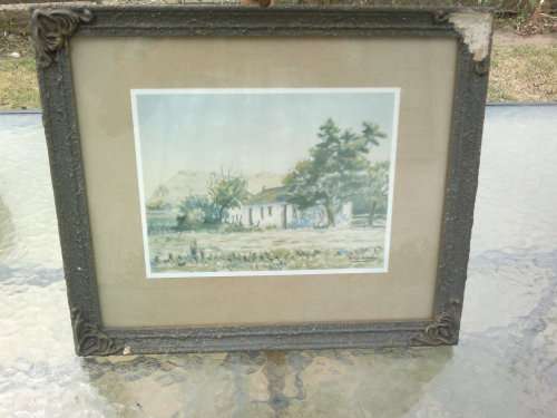 old framed Eric wale print