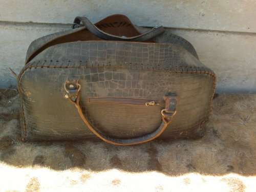 vintage leather handbag