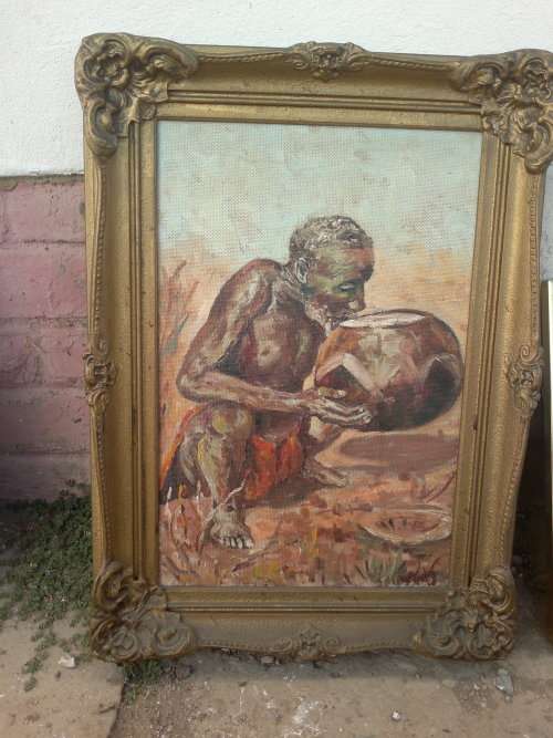 STUNNING FRAMED ANTIQUE PAINTING,NEEDS A CLEANING