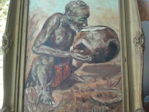 STUNNING FRAMED ANTIQUE PAINTING,NEEDS A CLEANING