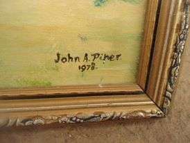 STUNNING JOHN A PIPER 1978 PAINTED OIL ON BOARD