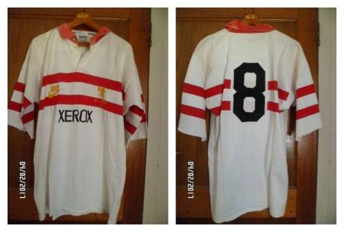 G L RUGBY H/S XEROX BARBARIAN SIZE 46 NUMBER 8 SHIRT NIKE