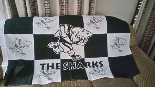 THE SHARKS RUGBY FLAG