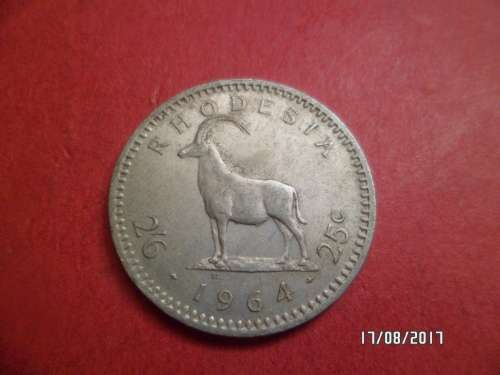 RHODESIA 2'6 1964