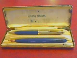 RARE Conway Stewart pen with 14ct GOLD nipand Pencil Set 1950s