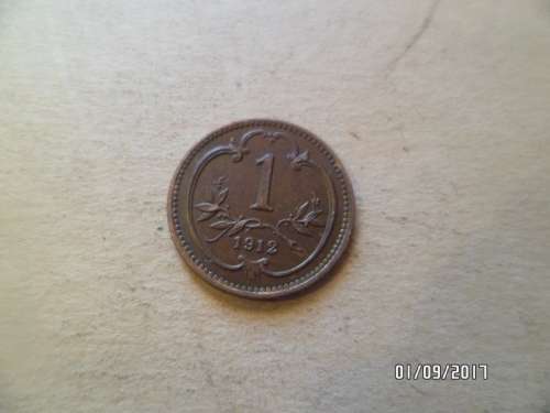 Austria 1 heller 1912