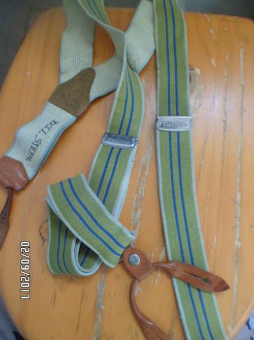 Australian Police and Firemen Suspenders Braces 1960s