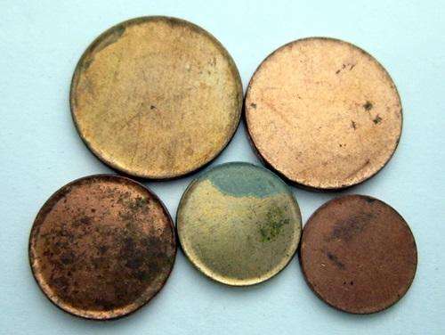 ULTRA RARE 5 ERROR BLANK COINS WITH RIMS ## -1990 1; 2; 5; 10 & 50 Cents ##