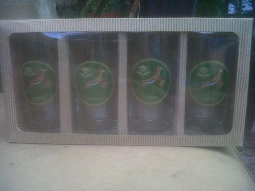 SPRINGBOK GLASSES UP FOR GRABS,FOR PER SET.2 SETS AVAILABLE.FREE SHIPPING