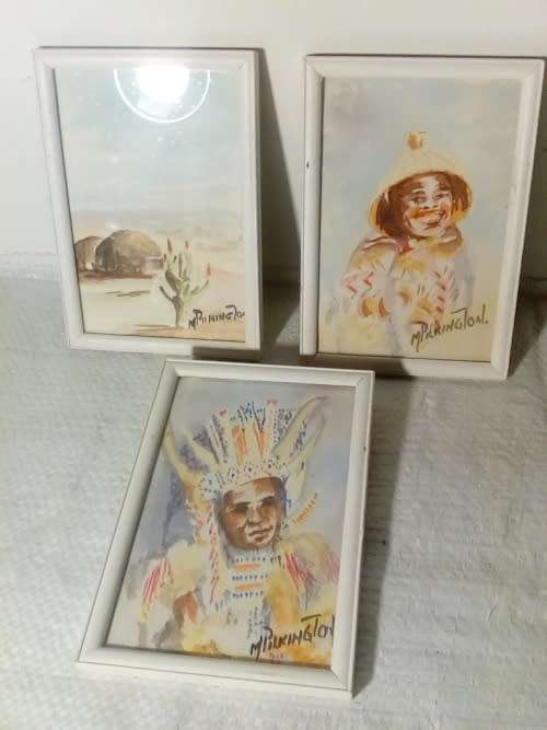 Three Small Water Colour Paintings by M Pilkington