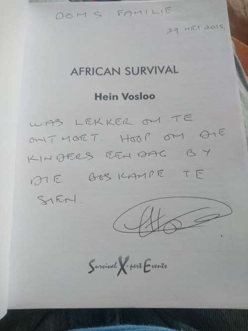 AFRICAN SURVIVAL HOW TO SURVIVE AGAINST THE ODDS IN THE AFRICAN WILDERNESS HEIN VOSLOO