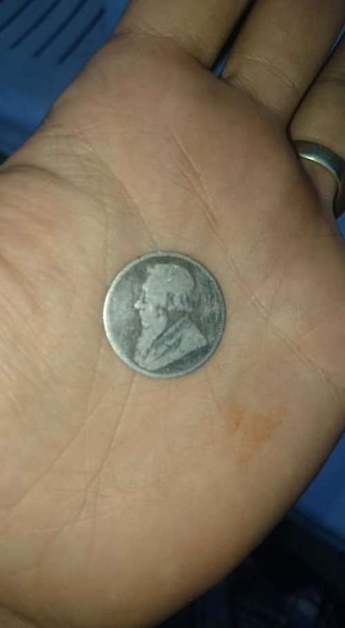 ZAR 1 SHILLING 1896 SILVER FILLER COIN