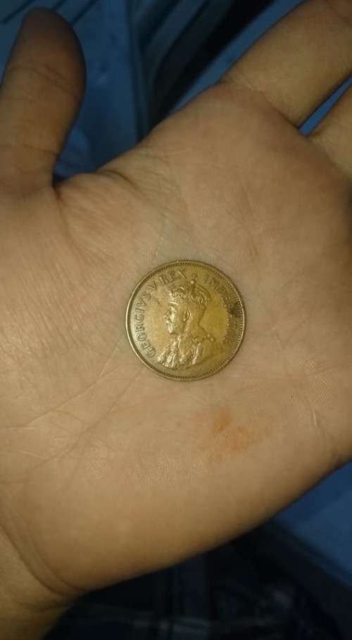 1936 SOUTH AFRICAN 1/2D COIN