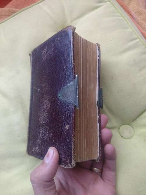 BIJBEL: STATEN GENERAAL CIRCA 1860 ( 15 X 10 X 6 CM ) INCLUDES THE GEZANGEN