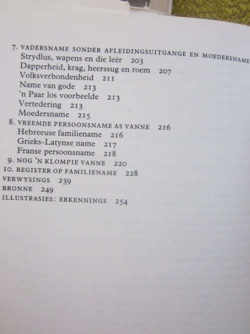 Families, Familiename en Familiewapens - Heese, Nienaber en Pama