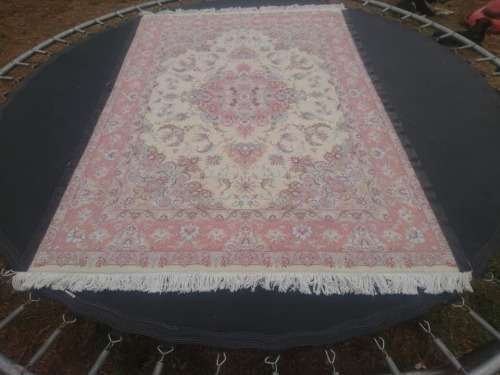 persian floweral Tabriz silk touch and cotton base size 155*215cm.