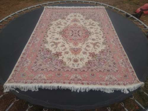 persian floweral Tabriz silk touch and cotton base size 155*215cm.