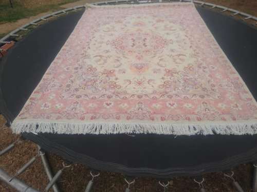persian floweral Tabriz silk touch and cotton base size 155*215cm.