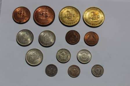 14 South African coins - all uncirculated or EF