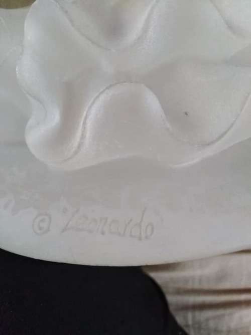 FROSTED LUCITE FIGURINE DANCERS SCULPTURE-ACRYLIC BASE