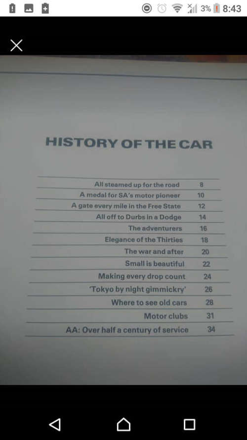 AA SOUTH AFRICAN CAR BOOK