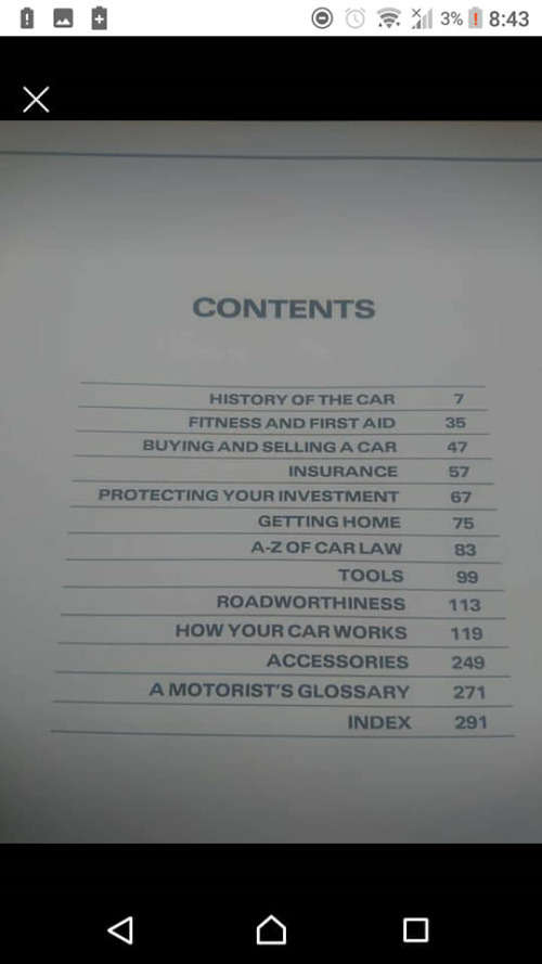 AA SOUTH AFRICAN CAR BOOK