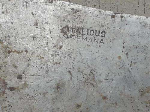 RARE ! ANTIQUE INTALICUS PREMANA WOODEN AND STEEL BUTCHERS BLADE