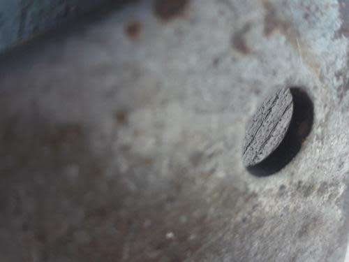 RARE ! ANTIQUE INTALICUS PREMANA WOODEN AND STEEL BUTCHERS BLADE