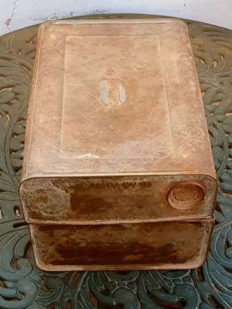 1903 SHELL MOTOR SPIRIT 4 IMPERIAL GALLONS CAN CONVERTED INTO `TROMMEL`