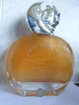 HUGE!! HUGE SISLEY `SOIR DE LUNE` SHOP ADVERTISING PERFUME BOTTLE 310 X 240 X 80mm