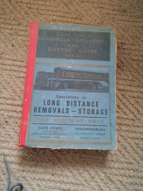 1963-64 CAPE TIMES PENINSULA DIRECTORY AND BUYERS GUIDE
