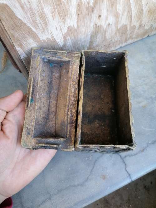 Antique tribal trinket holder