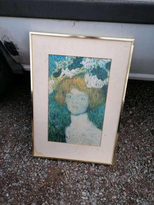 Vintage Picasso print 33cm x 46cm with frame