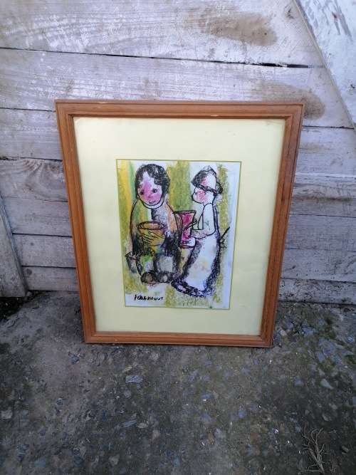 Framed Frans claerhout print