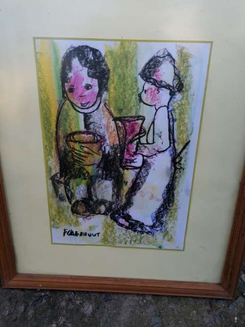 Framed Frans claerhout print
