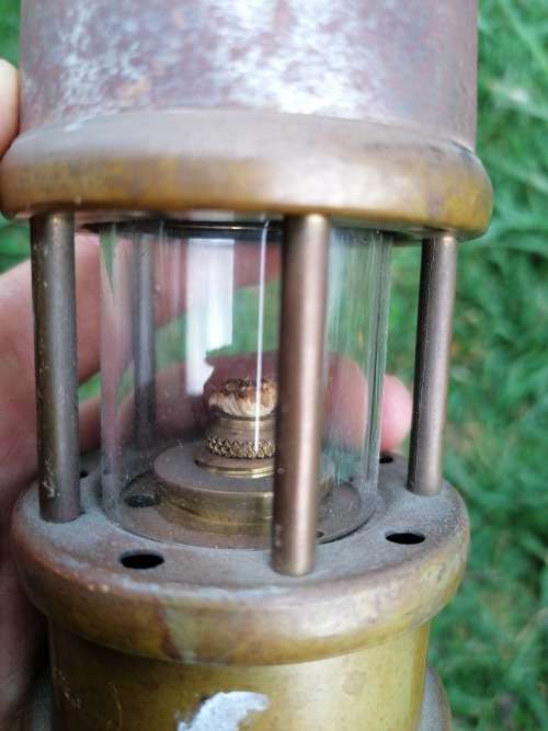 English Brass and Copper Miners Lantern Wales GYMRU