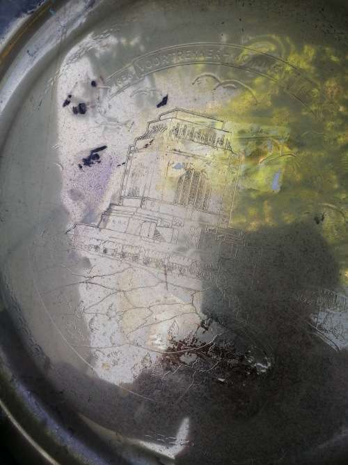 Groot brass voortrekker monument bord