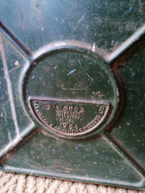 VINTAGE 1954 GAS METER BOX