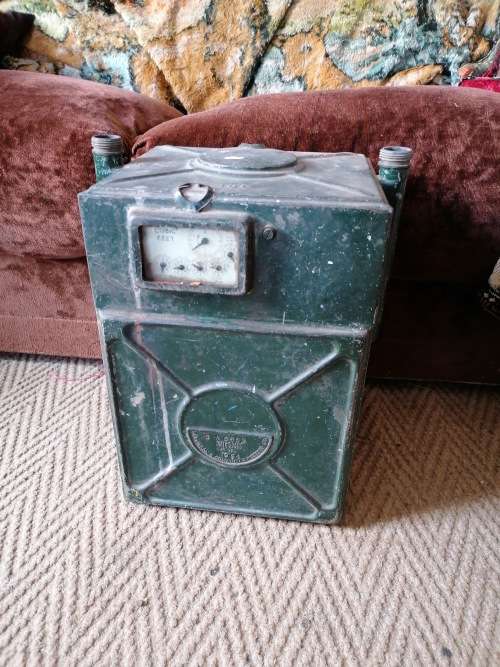 VINTAGE 1954 GAS METER BOX