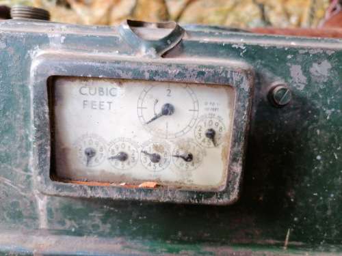 VINTAGE 1954 GAS METER BOX