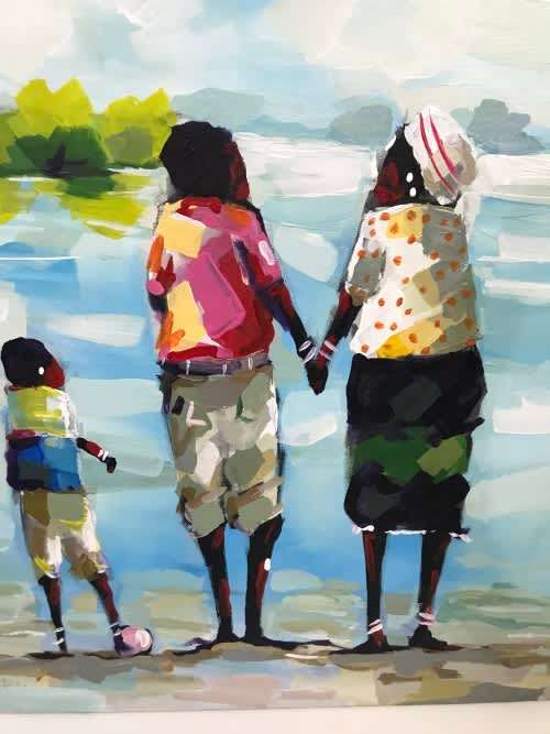 MASSIVE BEAUTIFUL OIL ON CANVAS PAINTING SIZE 108CM X 63CM