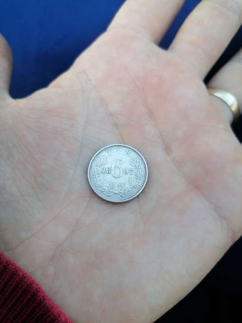 1897 ZAR SIXPENCE