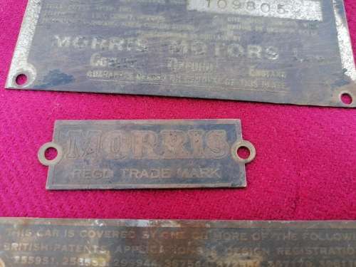 Old morris memrobilia