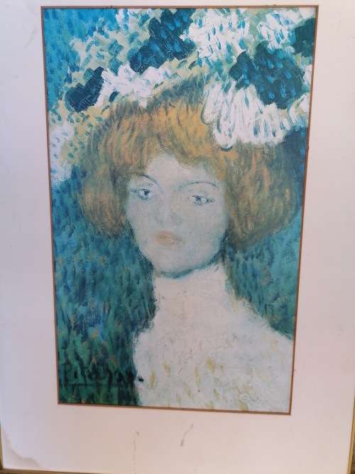 Vintage Picasso print 33cm x 46cm with frame