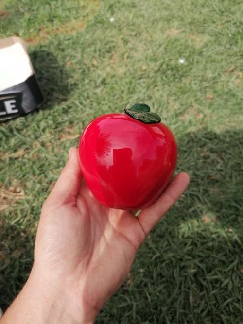 Vintage murano glass apple