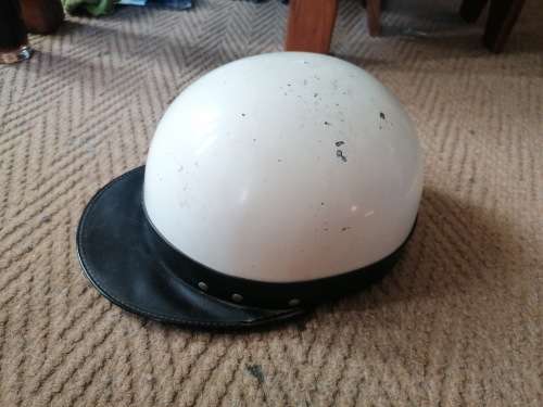 Vintage scooter helmet