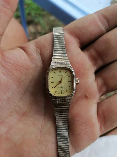 Old windup watch marked OMEGA 17 JEWELS