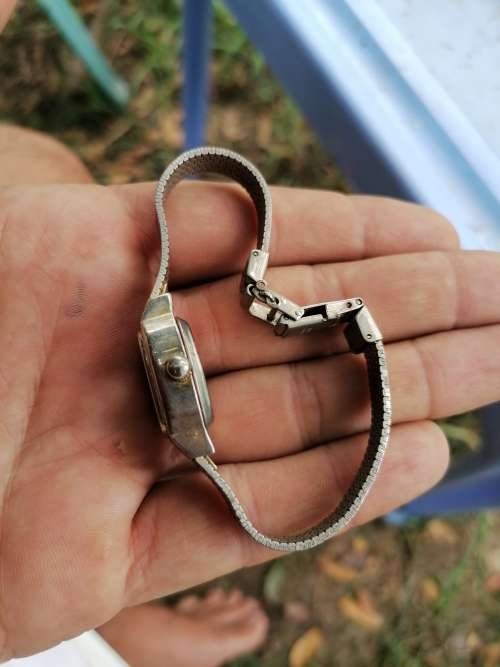 Old windup watch marked OMEGA 17 JEWELS