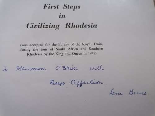 First Steps in Civilizing Rhodesia - Jeannie M. Boggie ( third edition 1962)