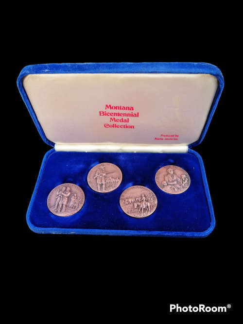 Montana Bicentennial medal collection produced by Roche jaune inc